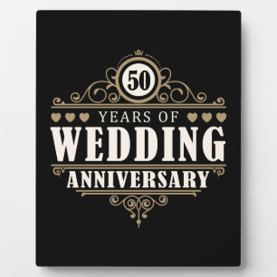 Plaque Photo 50e anniversaire du Mariage