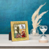 Plaque Photo 50th Wedding Anniversary Gold Glitter Photo (Insitu)