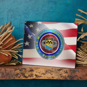 Plaque Photo 525 Brigade de renseignement militaire "aéroportée