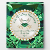 Plaque Photo 55 year Wedding Anniversary Gifts for Couples,  (Devant)