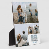 Plaque Photo 5 Boy Mama Custom Photo Collage (Côté)