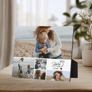 Plaque Photo 5 Meilleure Belle-Mère Personnalisée Collage Photo