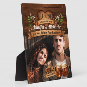 Plaque Photo 5e anniversaire de mariage en bois We Still Do Pho