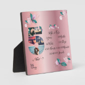 Plaque Photo 5e anniversaire du Mariage Fiançailles Collage pho (Recto)