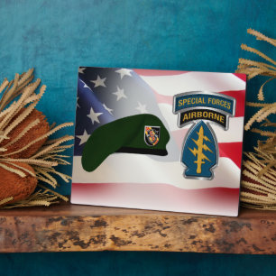 Plaque Photo 5th Special Forces Group (AIRBORNE) 