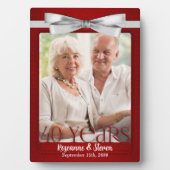 Plaque Photo 5x7 Ruby 40th Wedding Anniversary Photo (Devant)