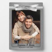 Plaque Photo 5x7 Silver 25th Wedding Anniversary Photo (Devant)