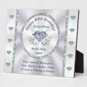 Plaque Photo 60e, 75e, 100e anniversaire idées cadeaux ou tout  (Côté)