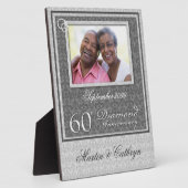 Plaque Photo 60e Anniversaire de Diamant Photo Argentique (Côté)