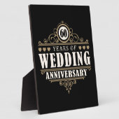 Plaque Photo 60e anniversaire du Mariage (Côté)