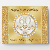 Plaque Photo 60e anniversaire Présentations pour elle, PERSONNA (Devant)