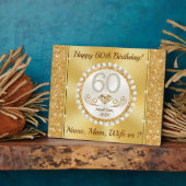 Plaque Photo 60e anniversaire Présentations pour elle, PERSONNA (Côté)