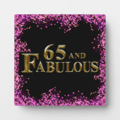 Plaque Photo 65e anniversaire  (Devant)