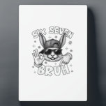 Plaque Photo 67 Six Seven Bruh Cute Bunny Face with Sunglasses<br><div class="desc">67 Six Seven Bruh Cute Bunny Face with Sunglasses Easter Day T-Shirt</div>