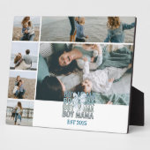 Plaque Photo 6 Boy Mama Custom Photo Collage (Côté)