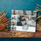 Plaque Photo 6 Boy Mama Custom Photo Collage (Côté)