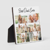 Plaque Photo 6 Photo Collage Best Dad Ever Father's Day   (Recto)