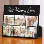 Plaque Photo 6 Photo Collage Best Mommy Ever Custom Modern<br><div class="desc">Celebrate your love and memories with this modern Best Mommy Ever custom photo collage plaque. Featuring six spaces for your favorite photos, this sleek and minimalist design is a beautiful way to honor a special mom. Perfect for Mothers Day, birthdays, or any day that deserves a personal touch, this plaque...</div>