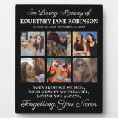 Plaque Photo 6 Photo En Mémoire Affectueuse (Devant)