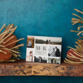 Plaque Photo 6 Photo Mariage Collage Newlyweds Keepsaké (Côté)