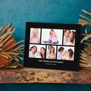 Plaque Photo 6 sections Photo personnalisée Minimale Cadres noi