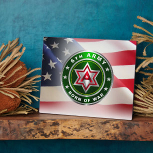 Plaque Photo 6e armée