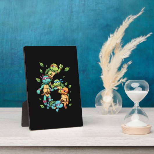 Plaque Photo 6th Birthday Sea Turtle Tortoise Theme Party 6 Yea (Côté)