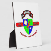 PLAQUE PHOTO 75E BATAILLE DE RANGERS "RANGERS DE L'ARMÉE" (Côté)