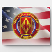 Plaque Photo 75e brigade d'artillerie de campagne (Devant)