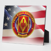 Plaque Photo 75e brigade d'artillerie de campagne (Côté)