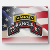 Plaque Photo 75e régiment de Rangers (Devant)
