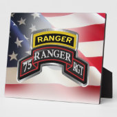 Plaque Photo 75e régiment de Rangers (Côté)