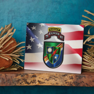 Plaque Photo 75e régiment de Rangers