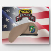 Plaque Photo 75e régiment de Rangers (Devant)