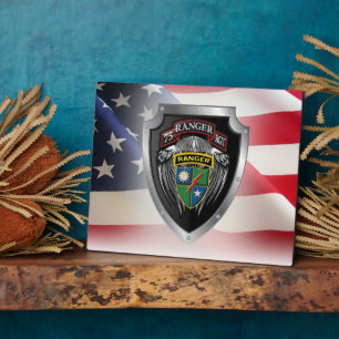 Plaque Photo 75e régiment de Rangers