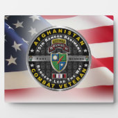 Plaque Photo 75e Régiment de Rangers Afghanistan Vétéran (Devant)