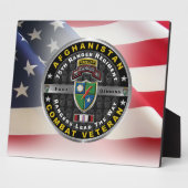 Plaque Photo 75e Régiment de Rangers Afghanistan Vétéran (Côté)