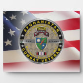 Plaque Photo 75e Régiment de Rangers Afghanistan Vétéran (Devant)