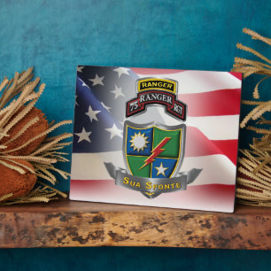 Plaque Photo 75th Ranger Regiment