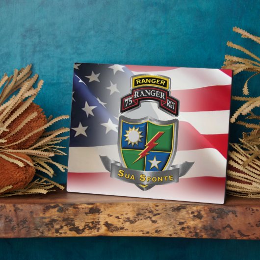 Plaque Photo 75th Ranger Regiment (Côté)