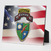 Plaque Photo 75th Ranger Regiment (Côté)