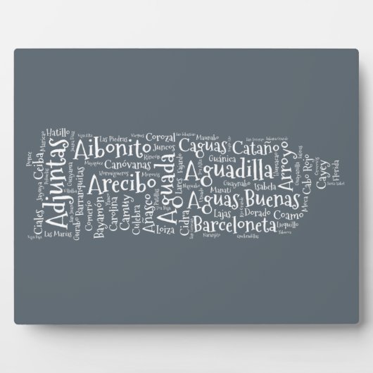 Plaque Photo 78 Pueblos 1 Puerto Rico (Devant)