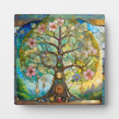 Plaque Photo 7 Chakra Fleurissant Arbre De Vie (Devant)