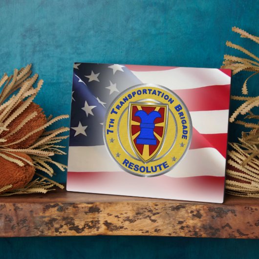 Plaque Photo 7e brigade des transports expéditionnaire (Côté)