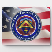 Plaque Photo 7e Commandement de l'instruction de l'Armée de ter (Devant)