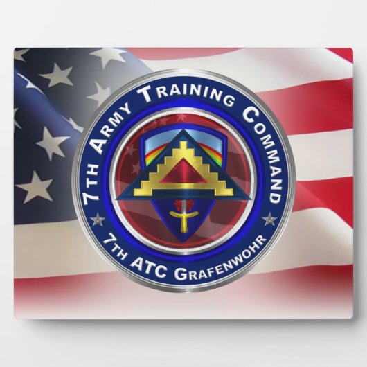 Plaque Photo 7e Commandement de l'instruction de l'Armée de ter (Devant)