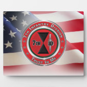 Plaque Photo 7e division d'infanterie (Devant)