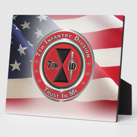 Plaque Photo 7e division d'infanterie (Côté)