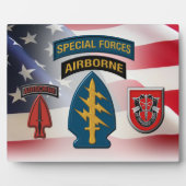 Plaque Photo 7th  Special Forces Group (AIRBORNE)   (Devant)