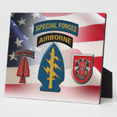 Plaque Photo 7th  Special Forces Group (AIRBORNE)   (Côté)